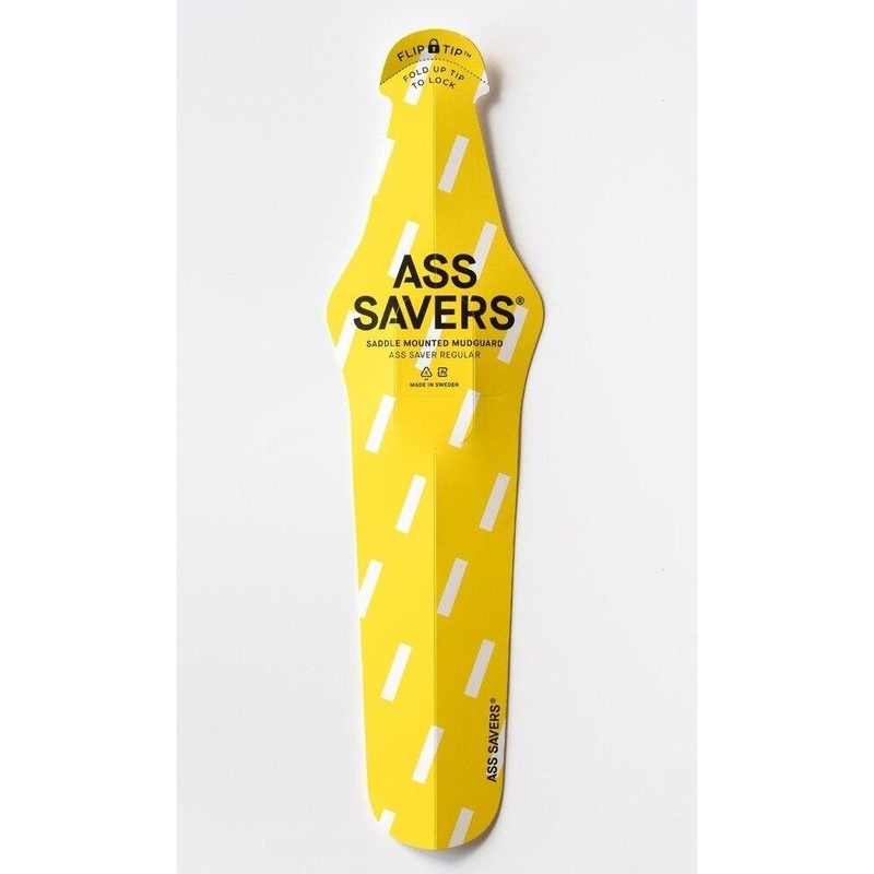 Ass Savers Saddle Mounted Rear Mudguard Regular Yellow