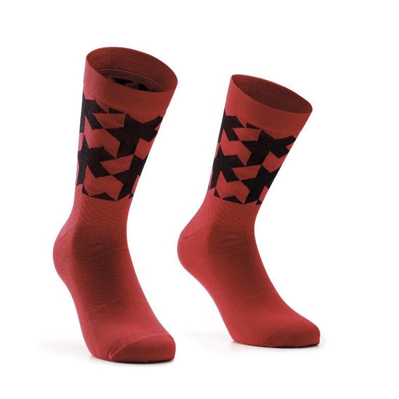 Assos EVO Monogram Socks Vignaccia Red