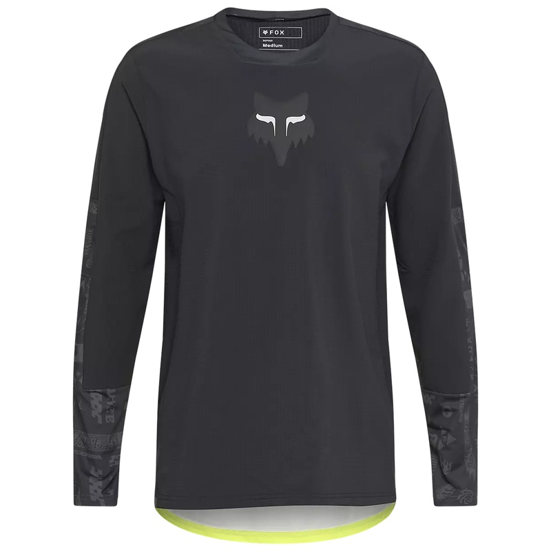Fox Ranger Defend Thermal long sleeves jersey - Black yellow