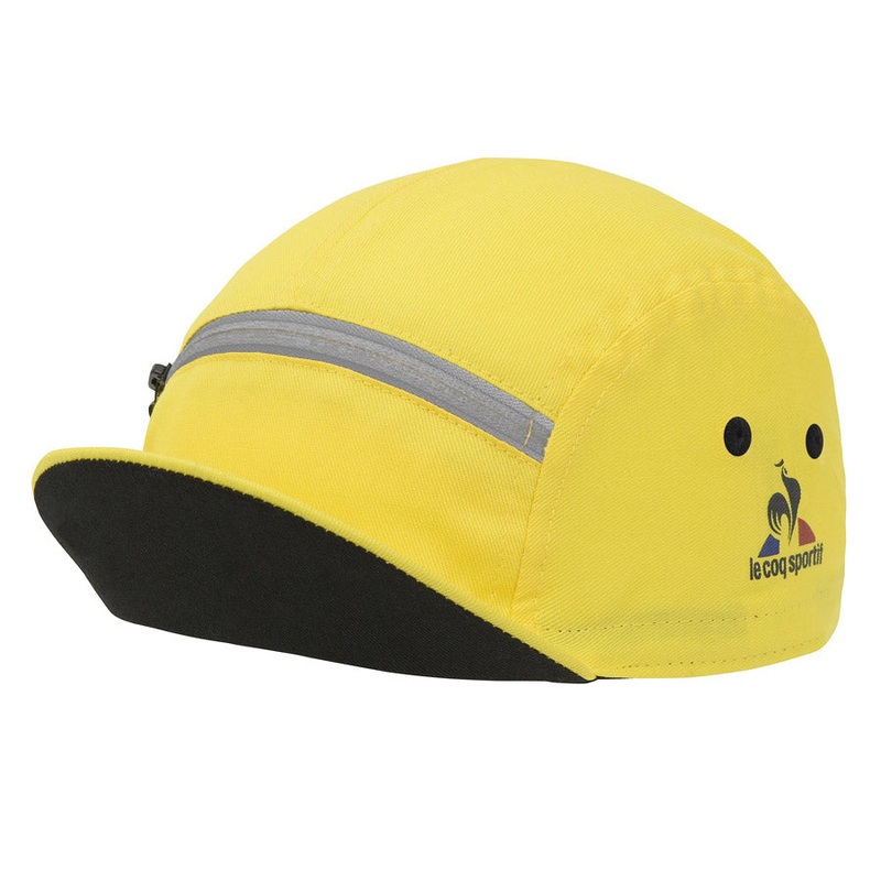 Le Coq Sportif Inline 5P Cycling Cap - Yellow