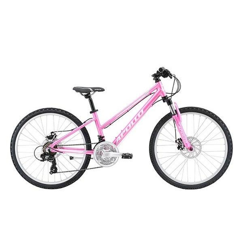 Apollo Verve 24 Kids Mountain Bike Gloss Pink/White (2020)