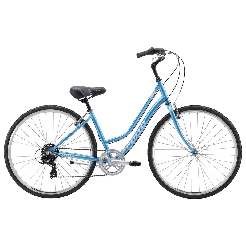 Apollo Villa Hybrid Bike Gloss Blue/White Slate
