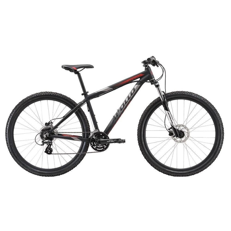Apollo Xpert 20 Mountain Bike Matte Black Charcoal/Red (2020)