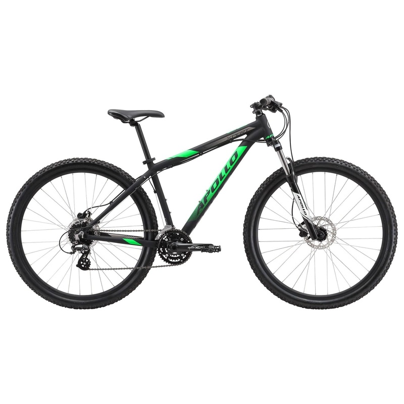 Apollo Xpert 20 Mountain Bike Matte Black/Neon Green/Charcoal