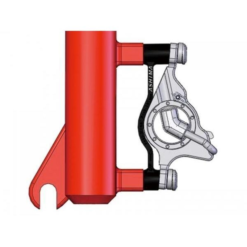 Ashima Front Brake Adaptor 180mm Transforms Post Mounting (PM) Caliper to PM Mount Fork