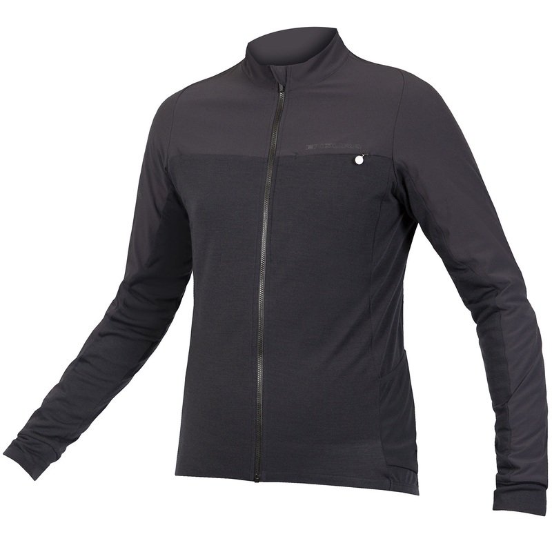 Endura GV500 long sleeves jersey - Black