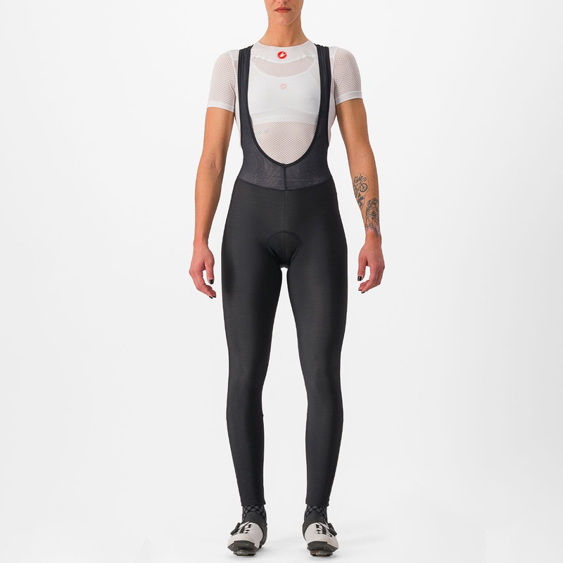 Castelli Entrata women bib tight - Black