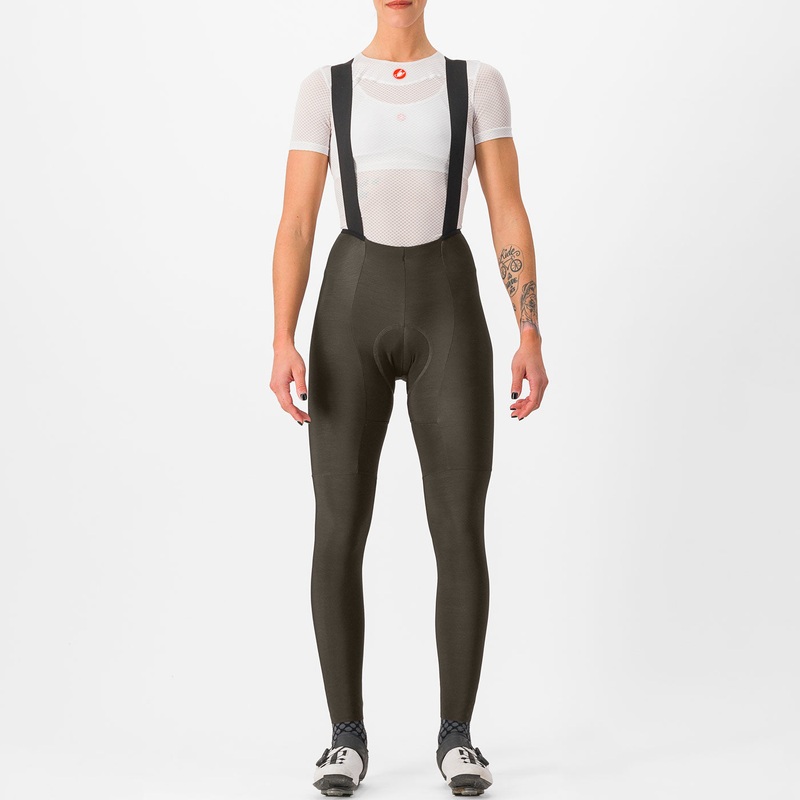 Castelli Free Aero RC DT women bib tight - Brown