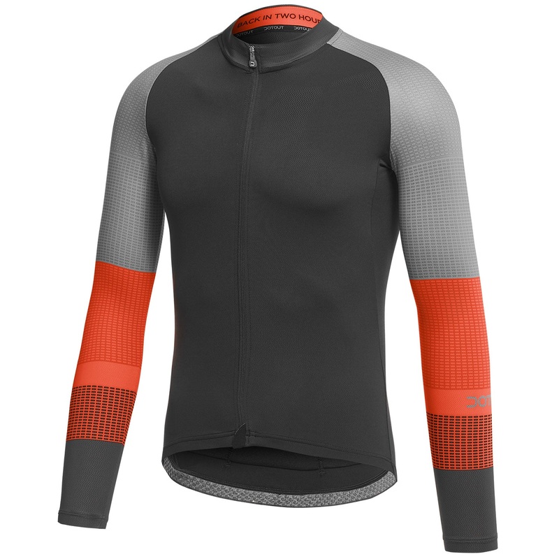 Dotout Block long sleeve jersey - Black orange