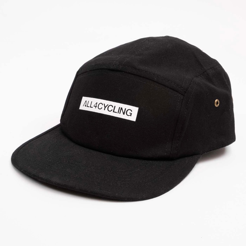5 Panel cycling cap - Black