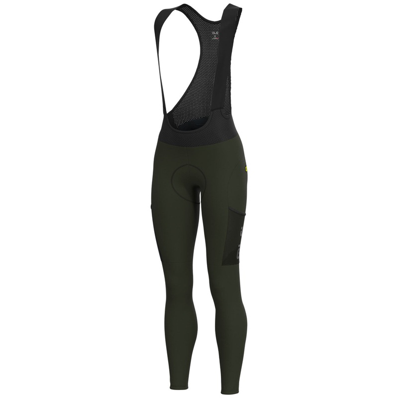 Ale Off Road Gravel Stones Cargo woman bib tight - Green