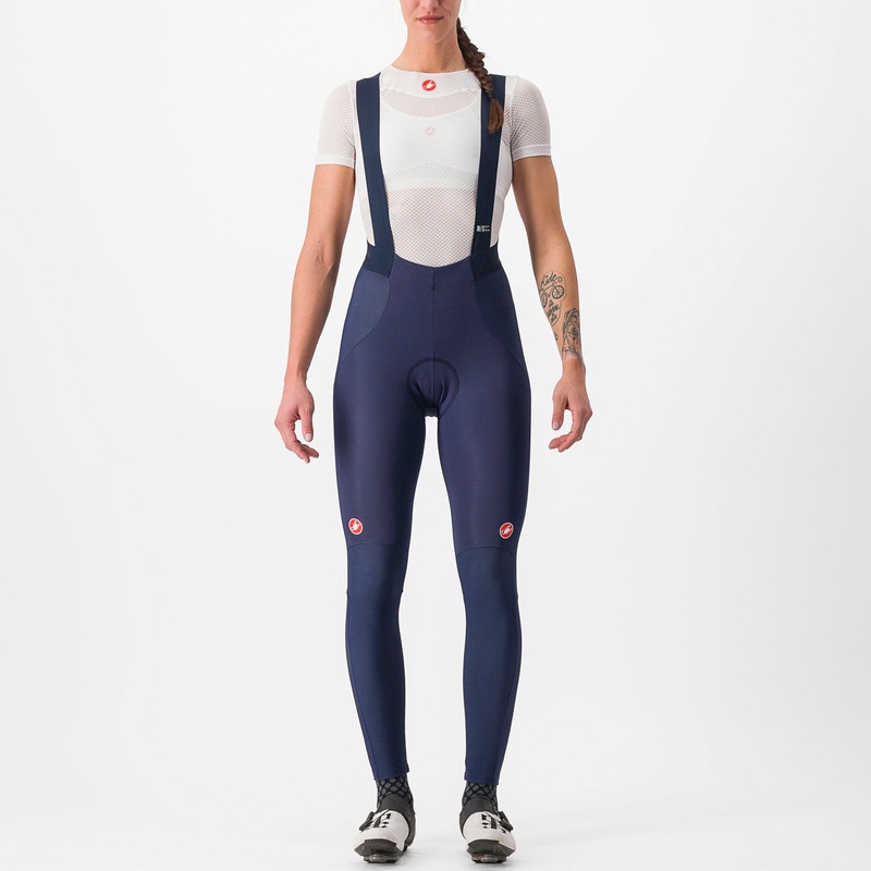 Castelli Sorpasso Ros women bib tight - Dark blue