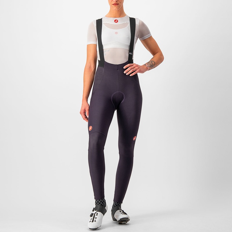 Castelli Sorpasso Ros women bib tight - Violet