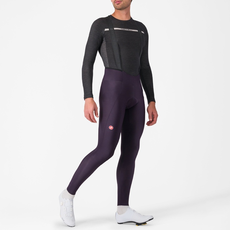Castelli Espresso bib tights - Purple