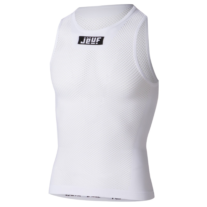 Juf Essential mesh tank top - White