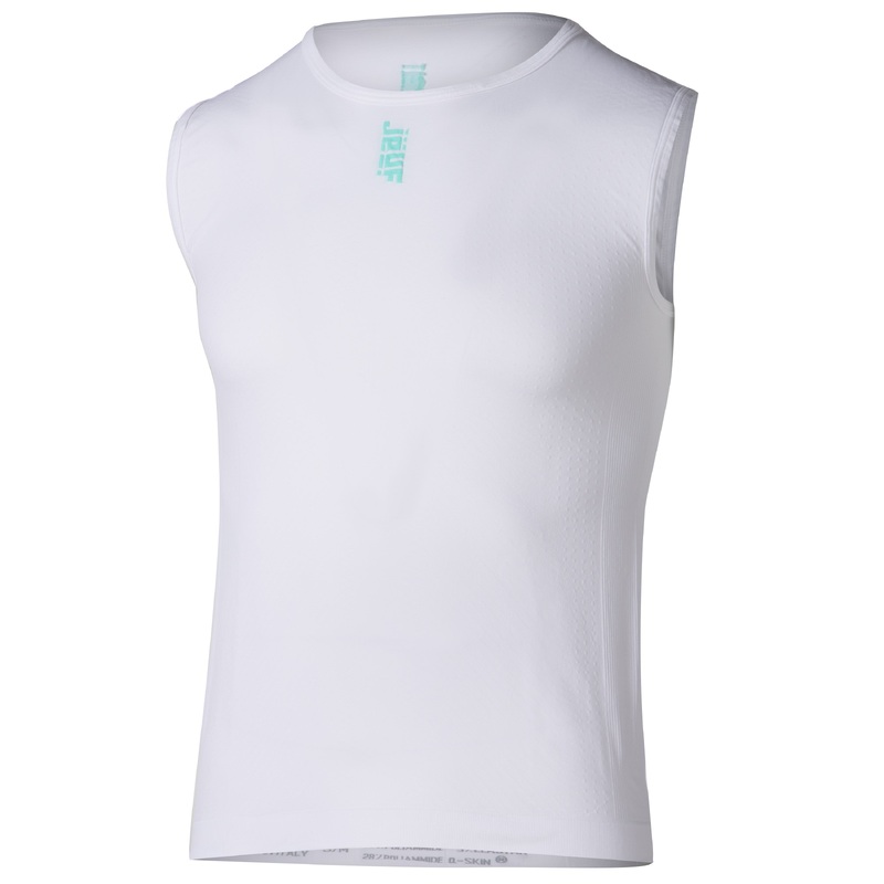 Juf Train sleeveless micromesh tank top - White