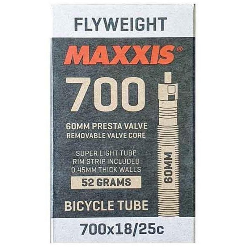 Maxxis Flyweight Presta Valve Tube 700 x 18-25c 60mm