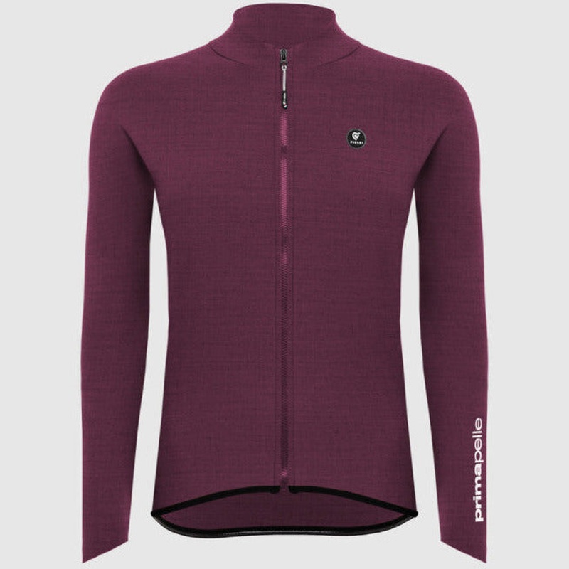 Pissei PrimaPelle women long sleeve jersey - Melange bordeaux