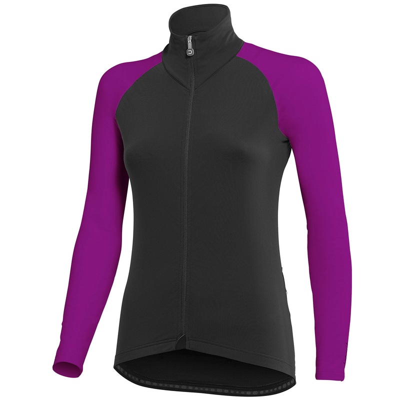 Dotout Mirage woman long sleeves jersey - Black fuchsia