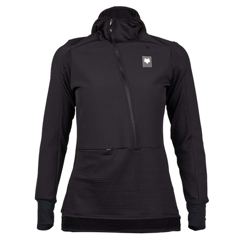 Fox women's long sleeve jersey Defend Hoodie - Black