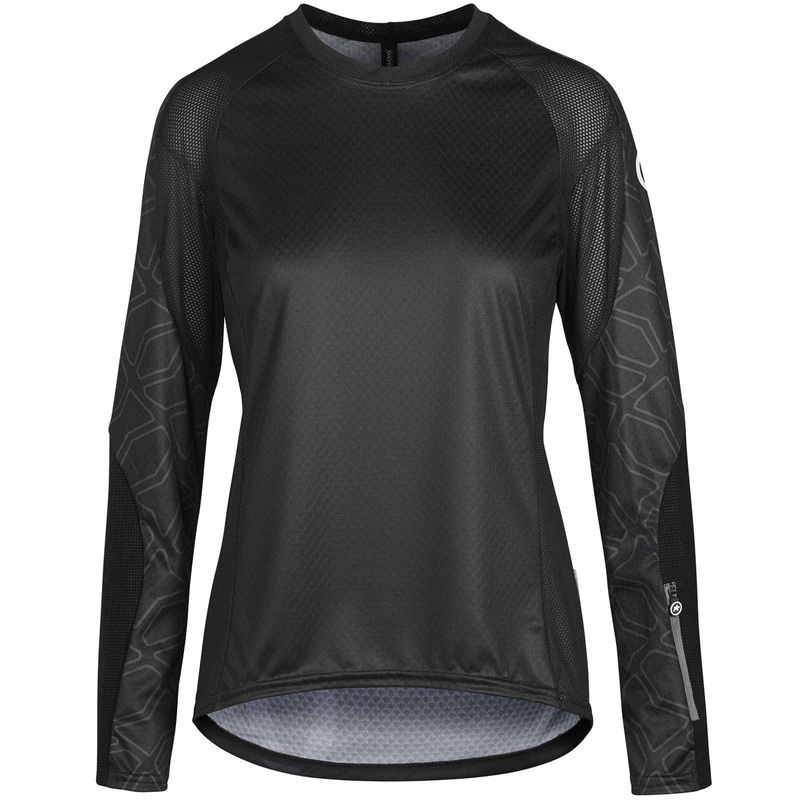 Assos Trail woman long sleeves jersey - Black