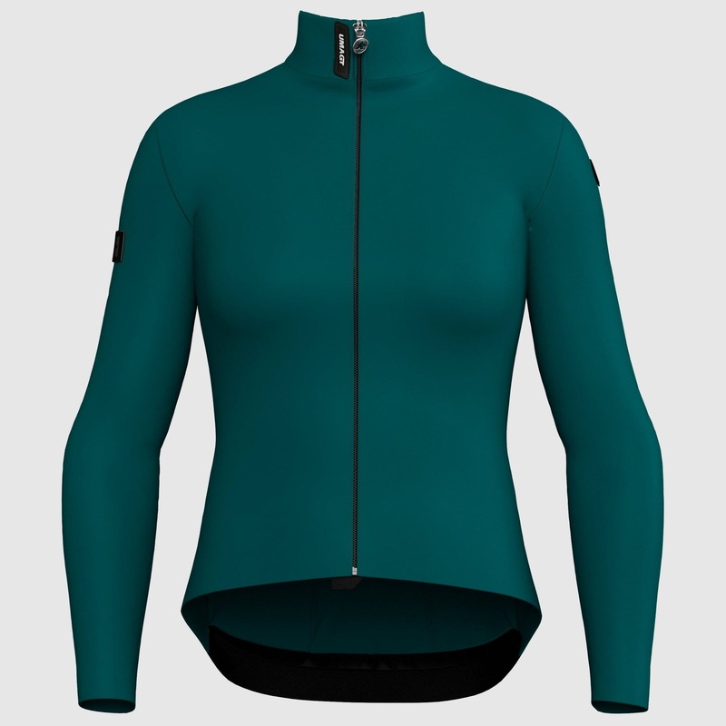 Assos Uma GT Spring Fall C2 woman long sleeves jersey - Dark green