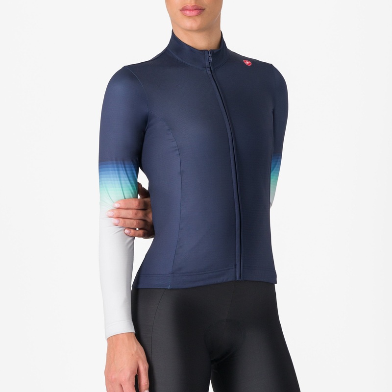Castelli Corso Thermal women long sleeves jersey - Blue