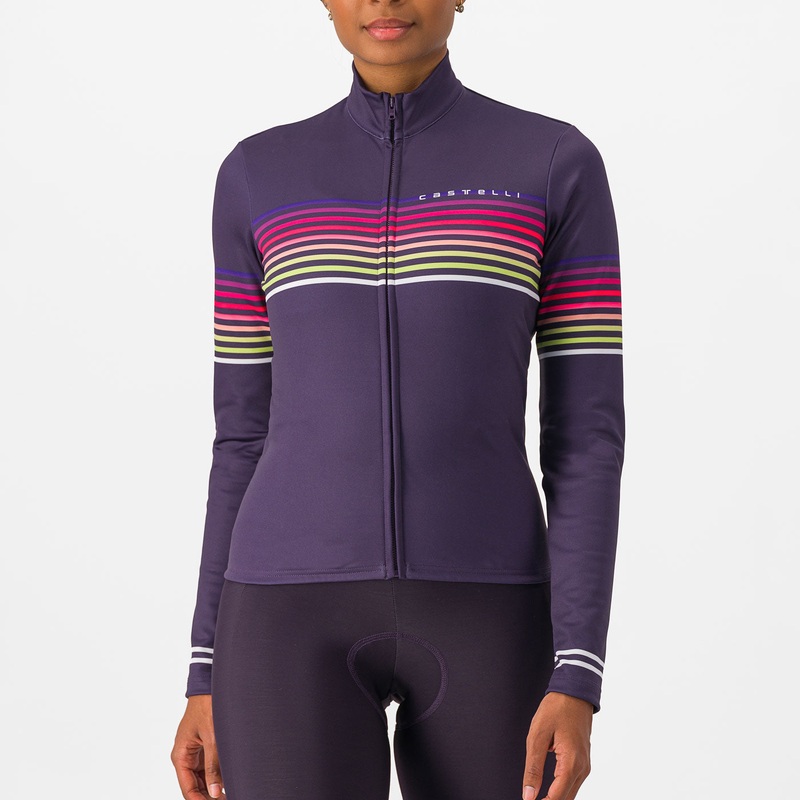Castelli Ottanta women long sleeved jersey - Violet