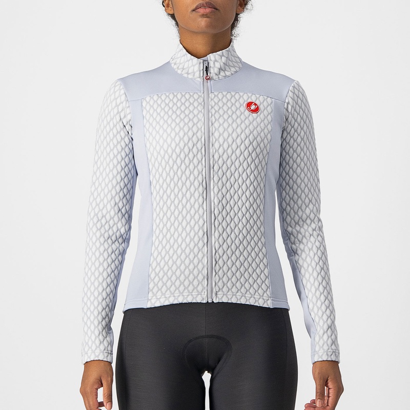 Castelli Sfida 2 long sleeves woman jersey - Grey