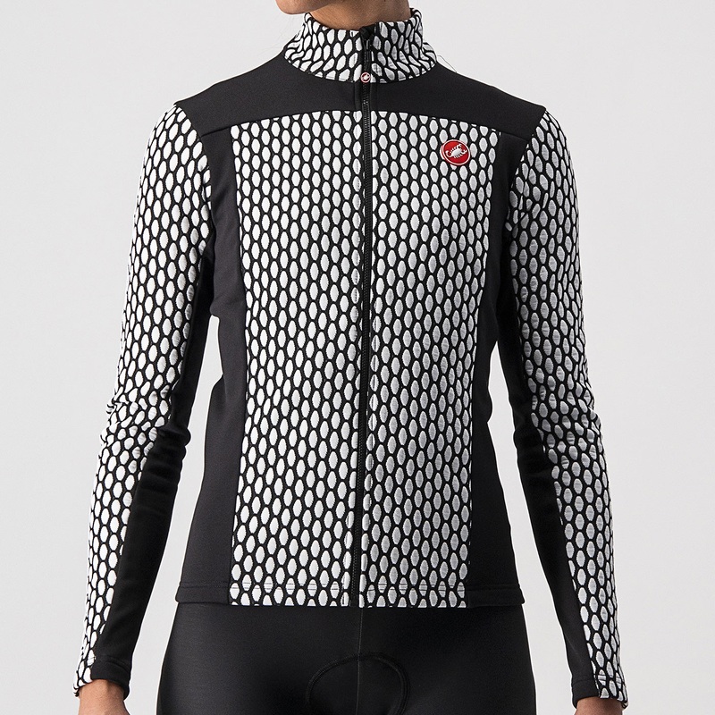 Castelli Sfida 2 long sleeves woman jersey - White