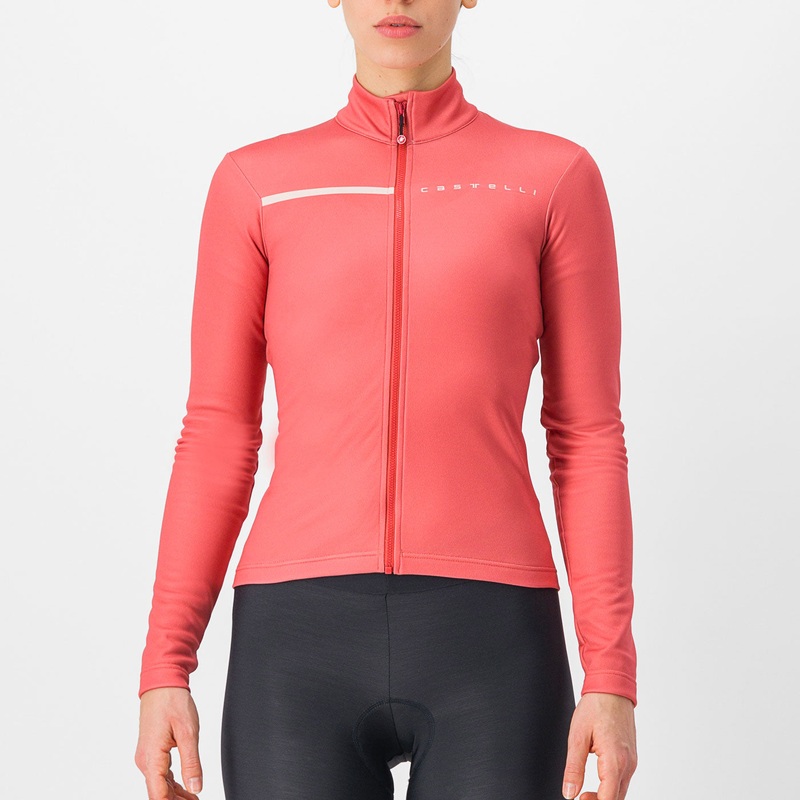 Castelli Sinergia 2 woman long sleeves jersey - Pink