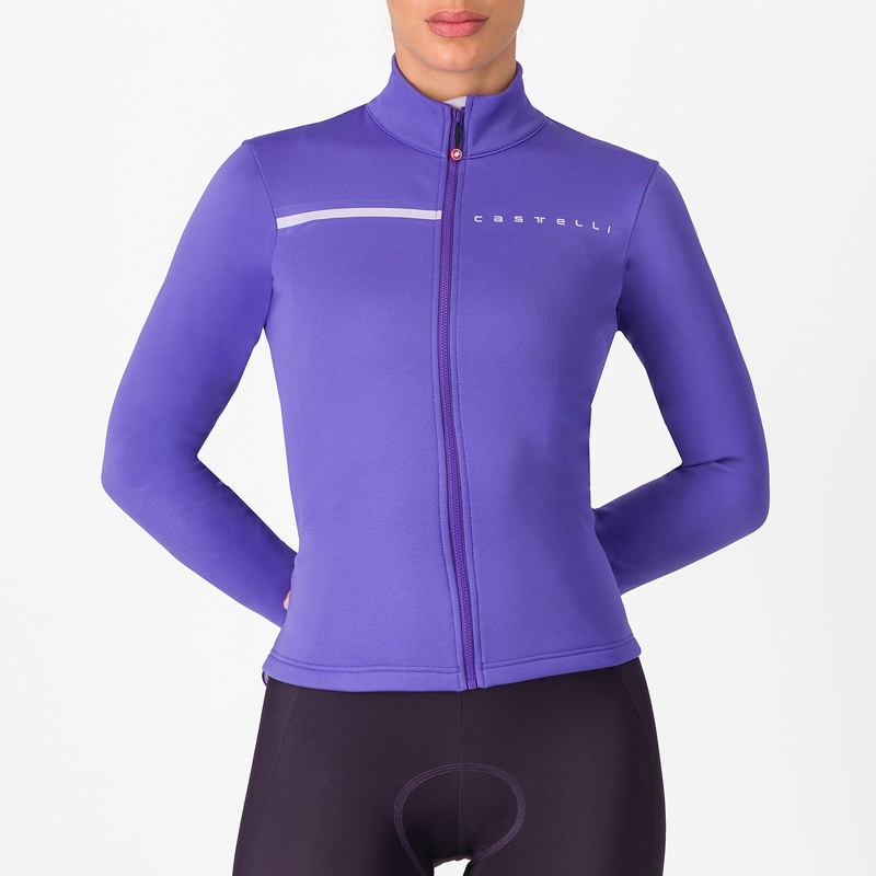 Castelli Sinergia 2 woman long sleeves jersey - Purple