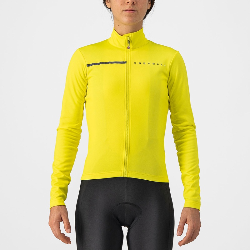 Castelli Sinergia 2 woman long sleeves jersey - Yellow