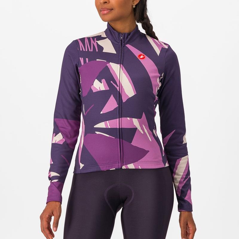 Castelli Tropicale women ongsleeved jersey - Violet