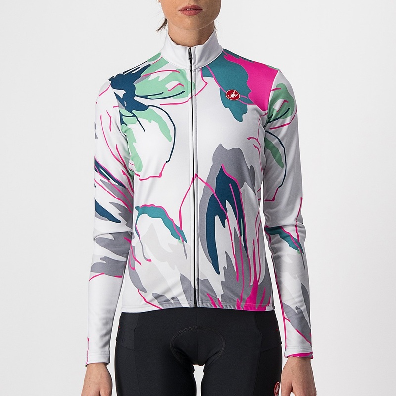 Castelli Unlimited long sleeves woman jersey - Grey