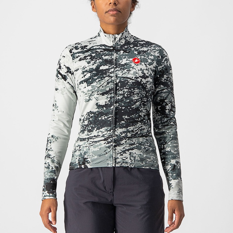 Castelli Unlimited Thermal woman long sleeves jersey - Green