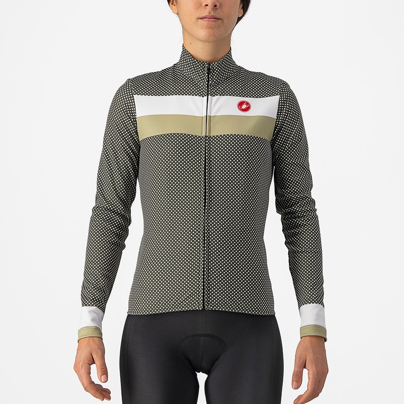 Castelli Volare woman long sleeves jersey - Green