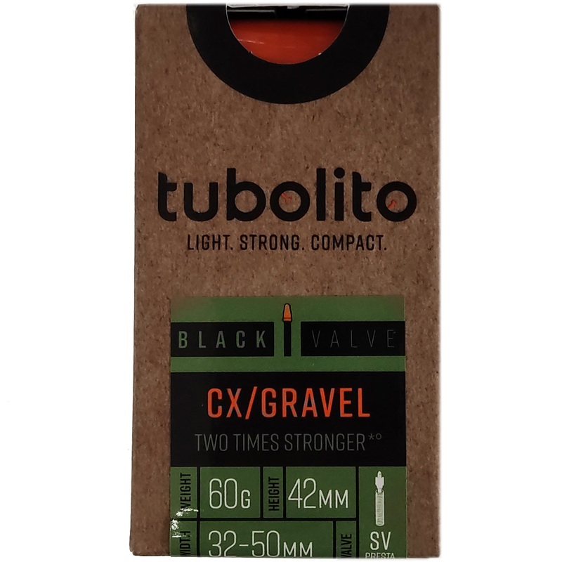 Tubolito Black Valve CX/Gravel Inner Tube - 42 mm Valve