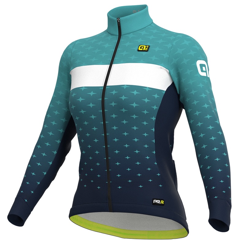 Ale PRR Stars long sleeve woman jersey - Light blue