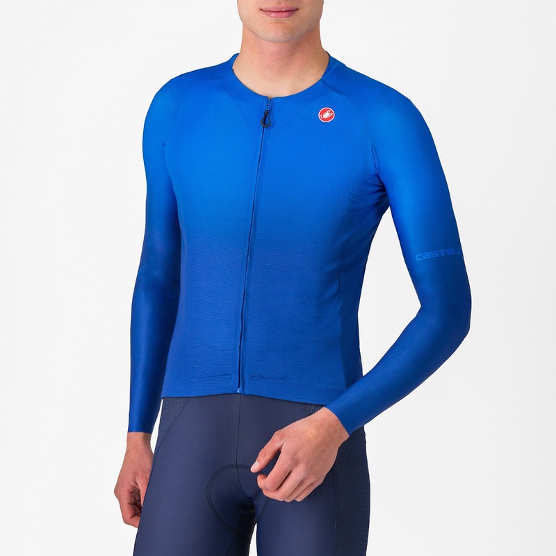Castelli UPF long sleeve jersey - Light blue