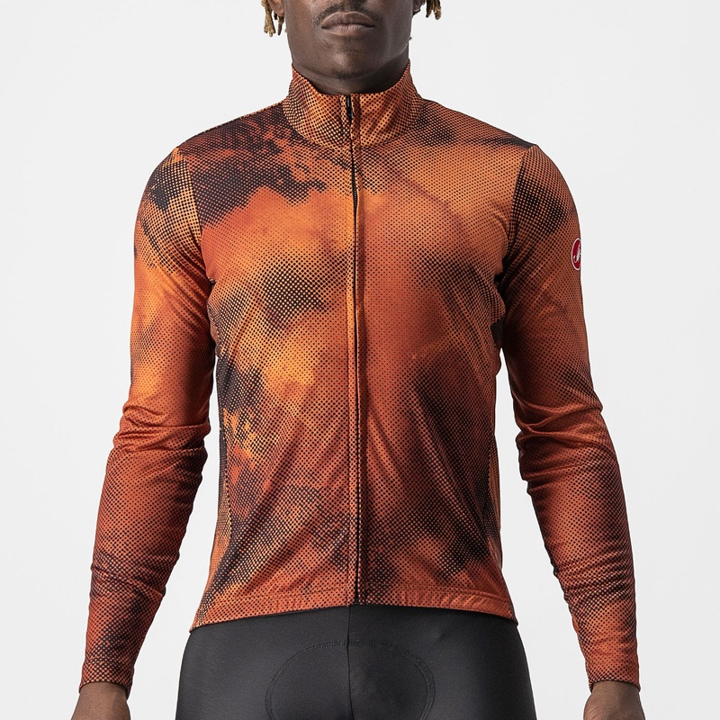 Castelli Ventaglio long sleeves jersey - Orange