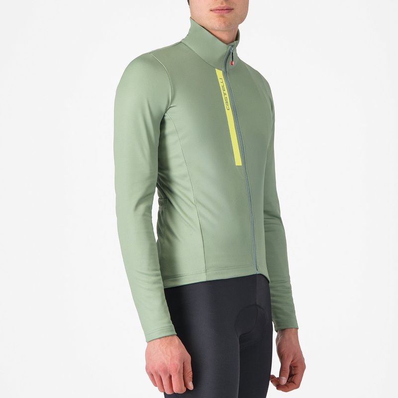 Castelli Entrata long sleeved jersey - Green yellow
