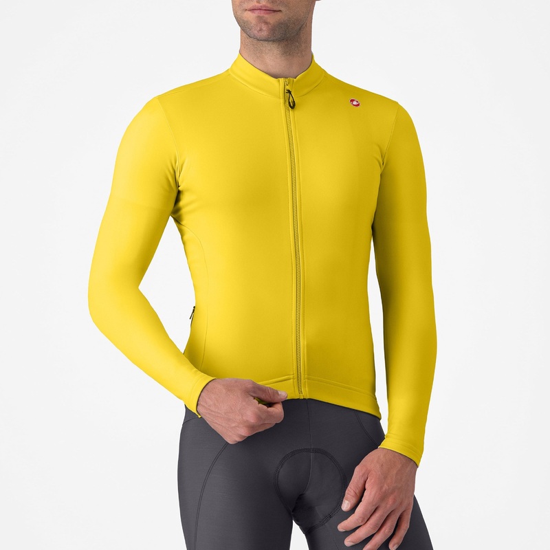 Castelli Espresso Thermal long-sleeved jersey - Light yellow