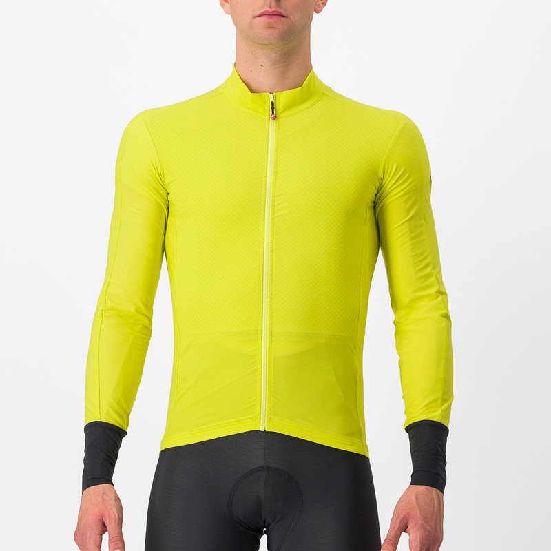 Castelli Flight Air long sleeves jersey - Yellow