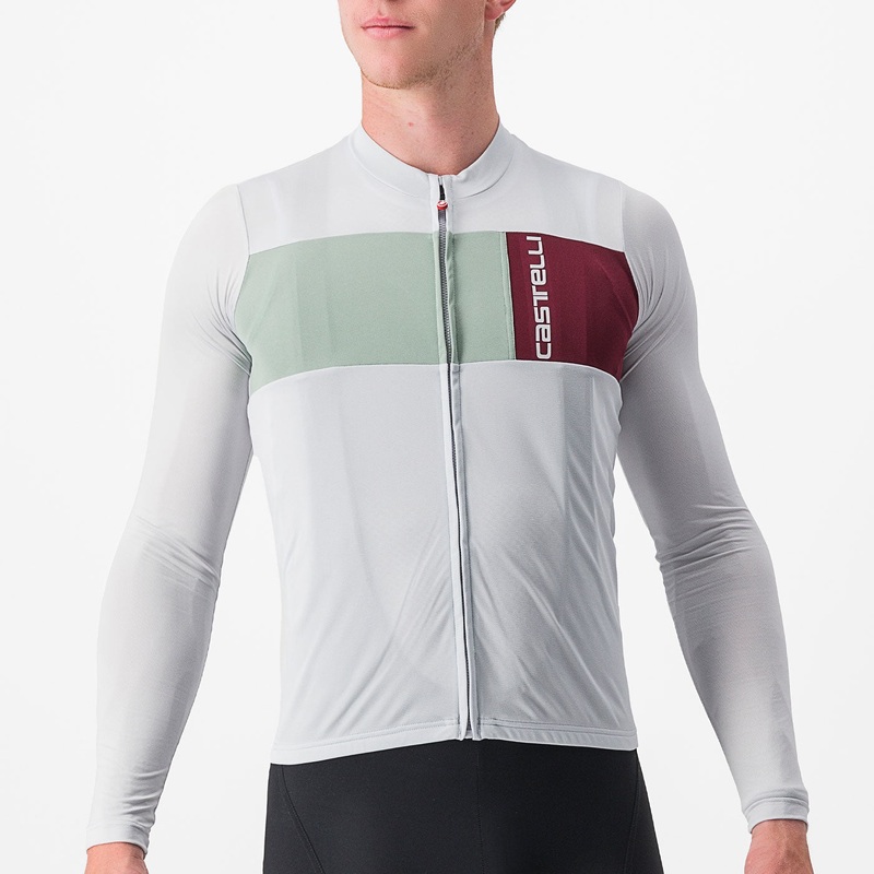 Castelli Prologo 7 long sleeves jersey - Grey