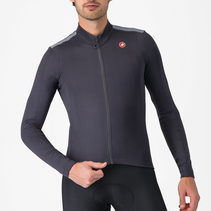 Castelli Pure 4 long sleeves jersey - Grey