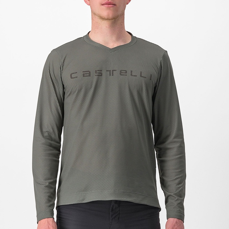 Castelli Trail Tech Tee 2 long sleeves jersey - Grey