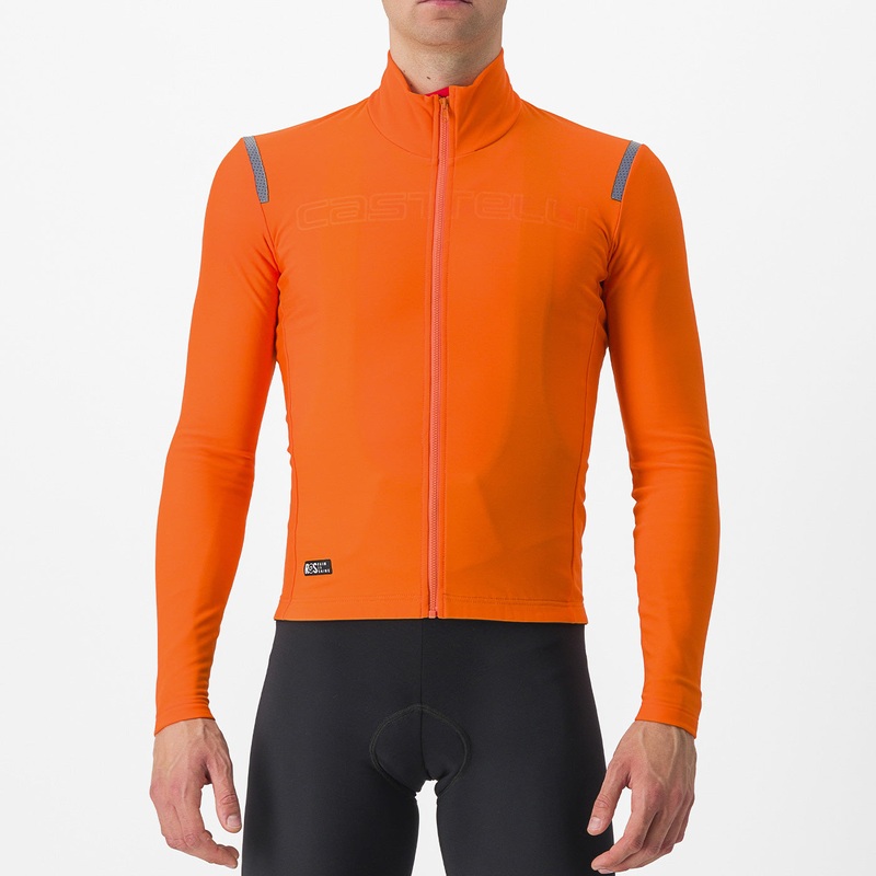 Castelli Tutto Nano RoS long sleeves jersey - Light orange