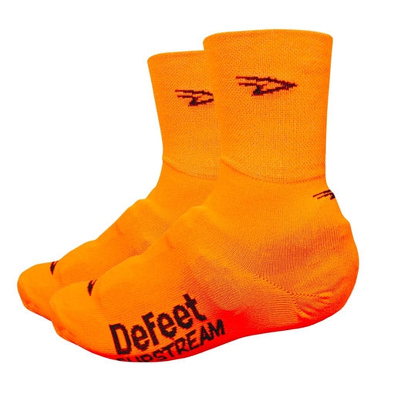 Defeet Slipstream shoe cover - Orange Neon
