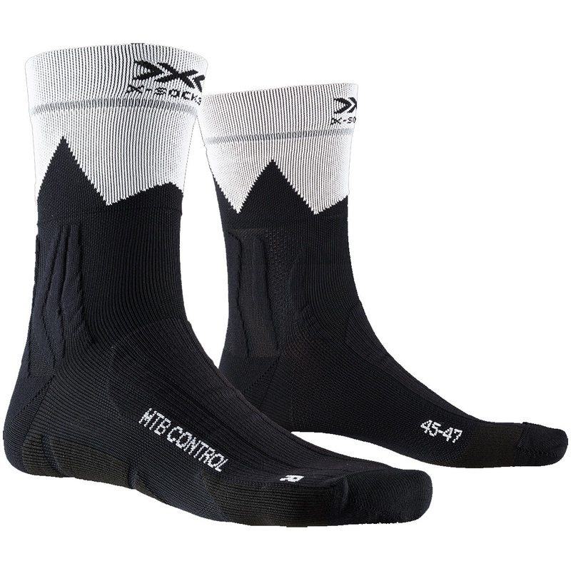X-Socks MTB Control socks - Black zigzag